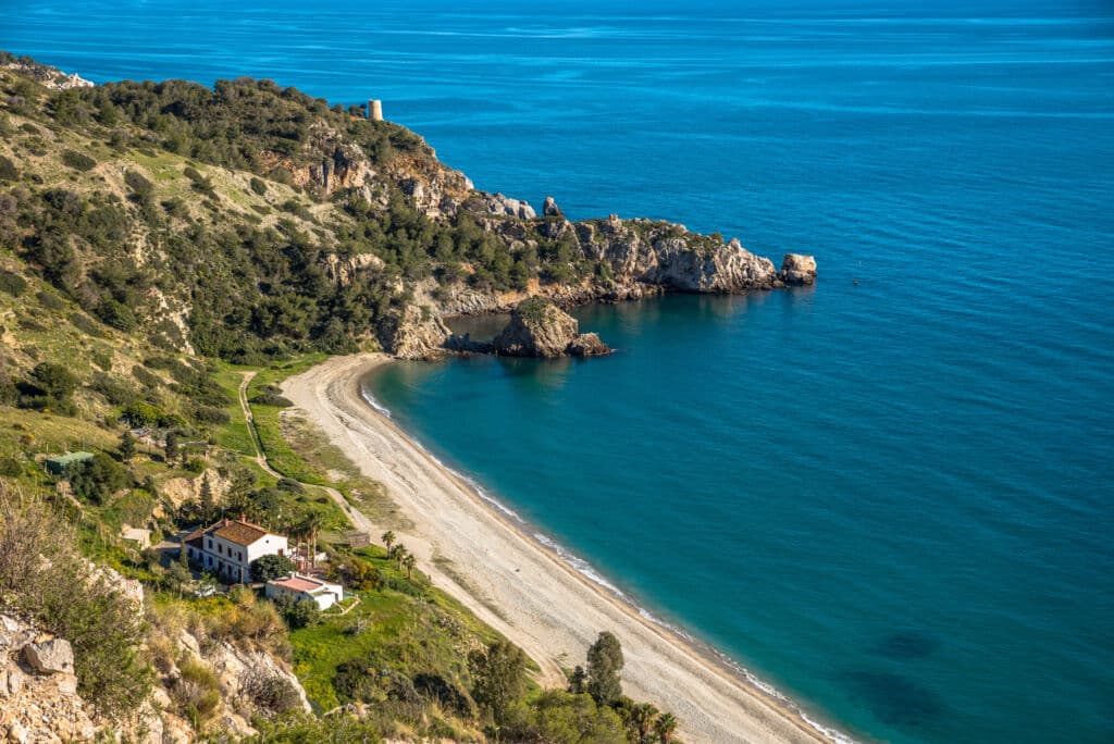 Cala del Cañuelo, Málaga. Por pacoparra