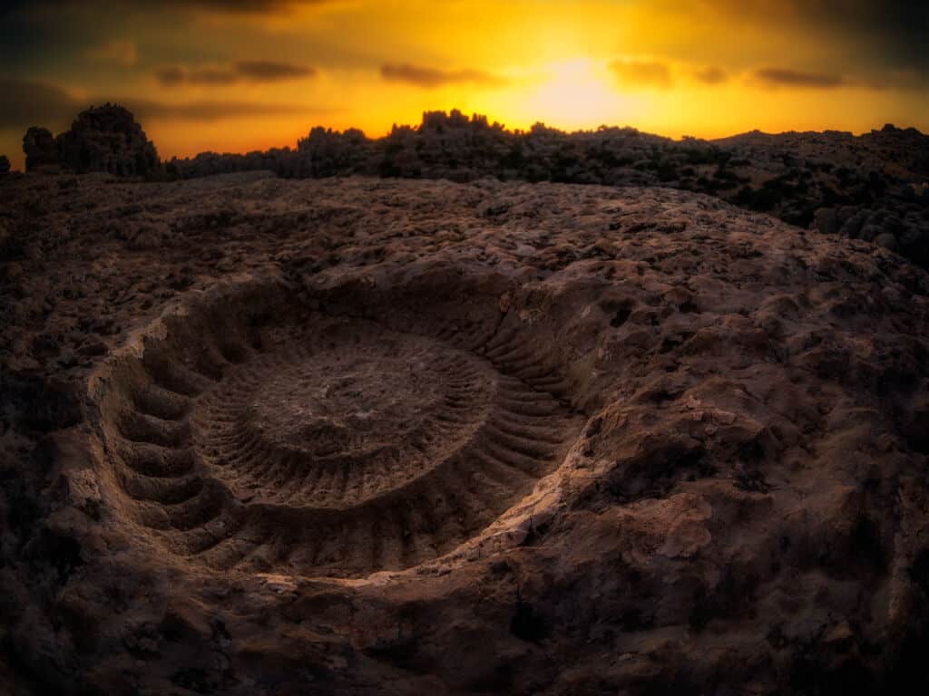 Torcal de Antequera de noche (Málaga).
Por dancodan