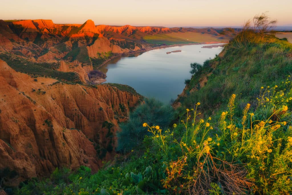 Barrancas de Burujón al atardecer (Toledo). Por Sergio