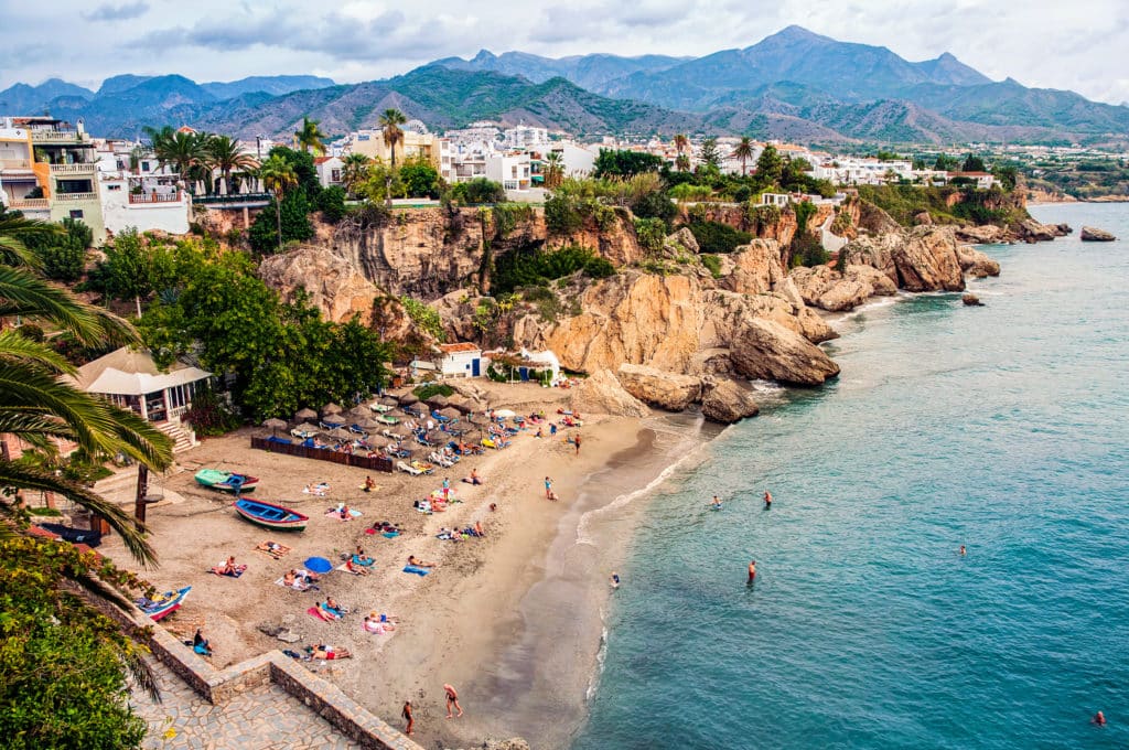 Pueblos en Andalucía con playa. Zahara de los Atunes, Spain. Nerja