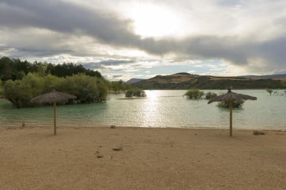 Así es la “playa” de Navarra