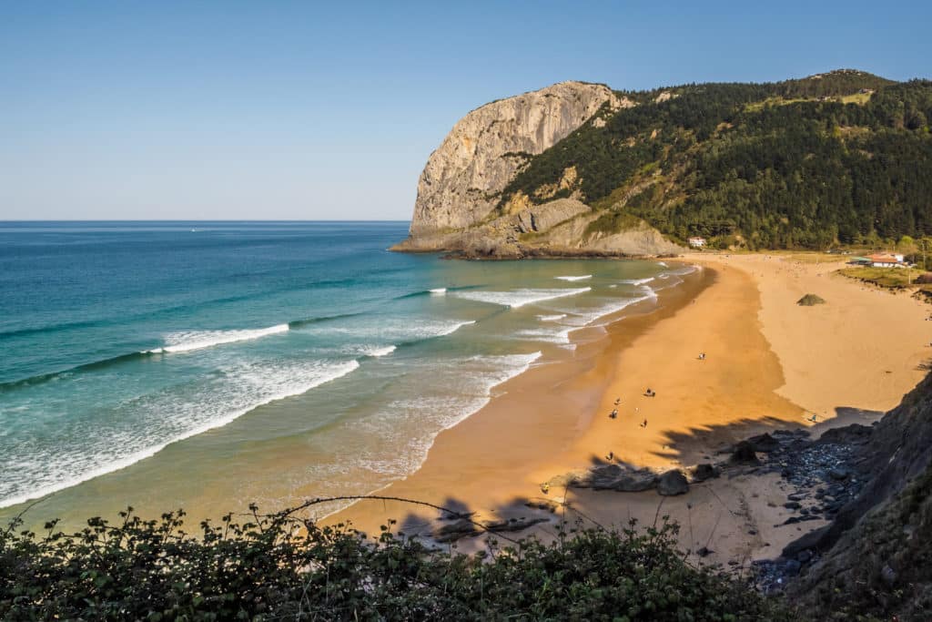 playa de Laga, en Ibarranguelua, escenario de Intimidad