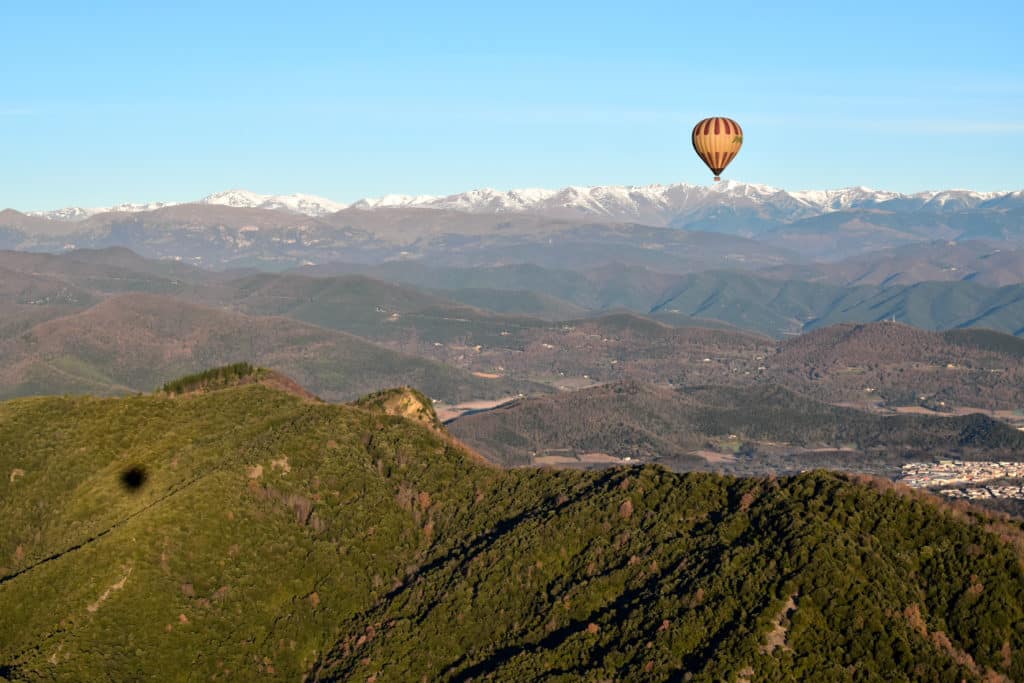 volar en globo en Cataluña