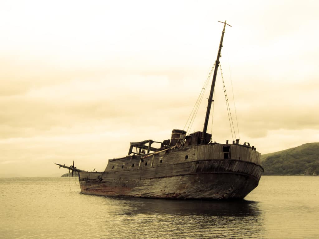 Antiguo barco ballenero
