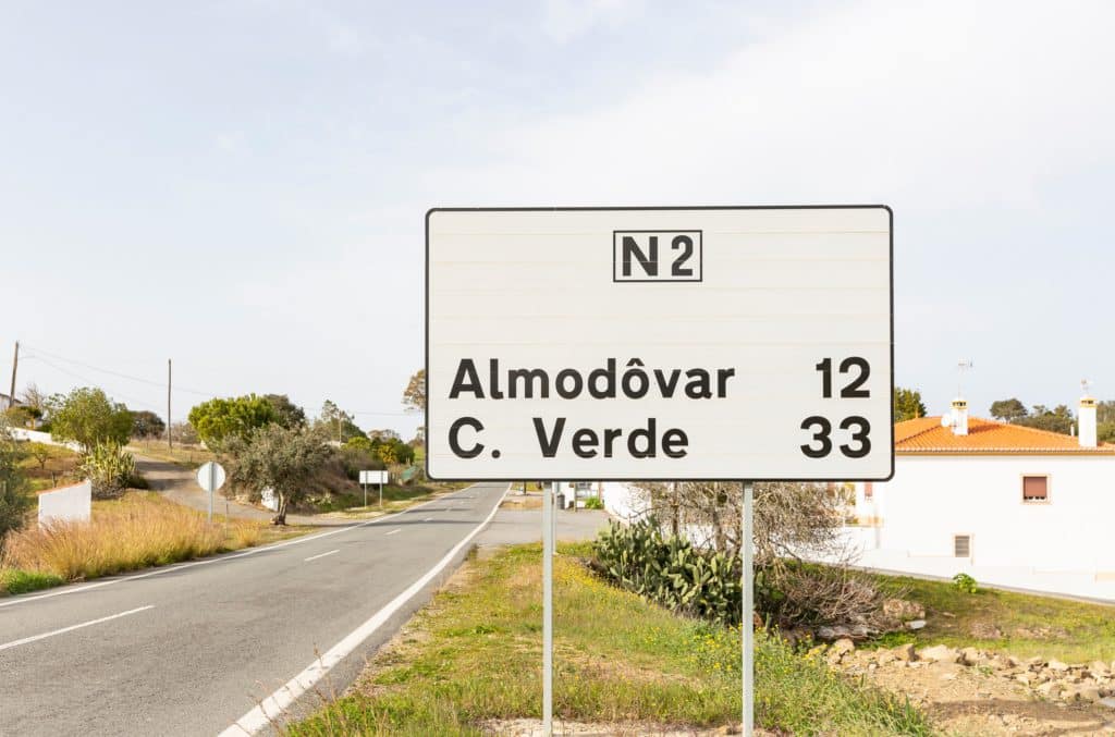 Estrada Nacional 2, Portugal