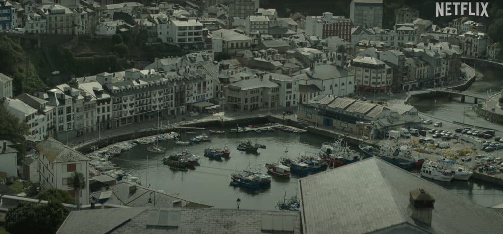 Puerto de Luarca en la serie Alma