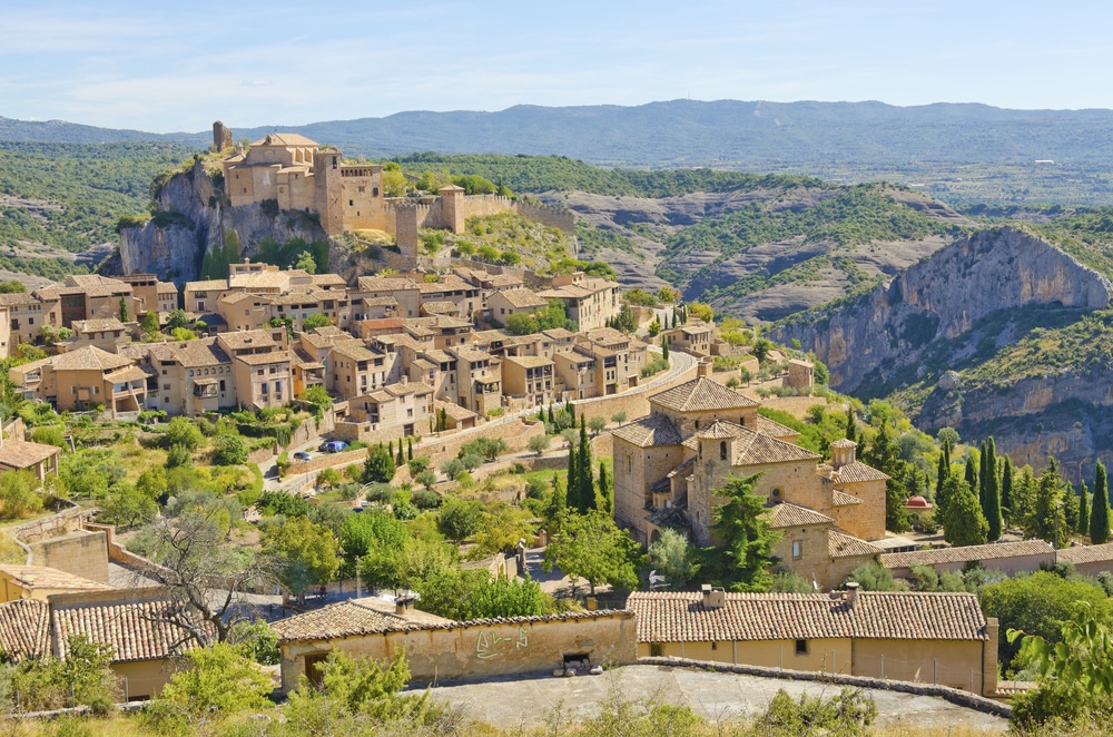 Alquézar, uno de los pueblos medievales en Huesca