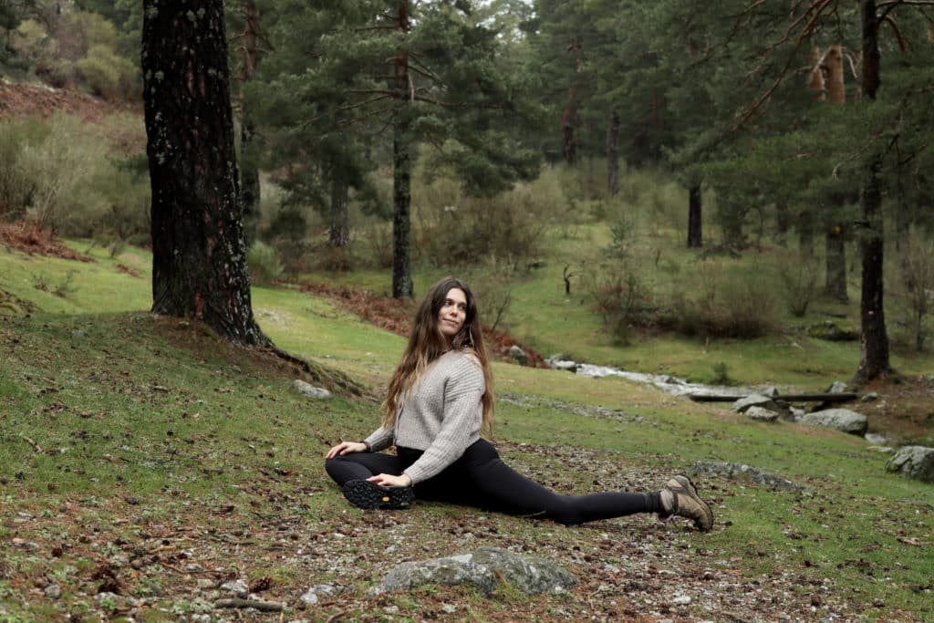 Postura yoga: paloma