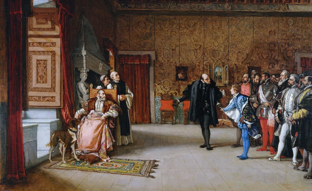 Presentación de don Juan de Austria al emperador Carlos V
