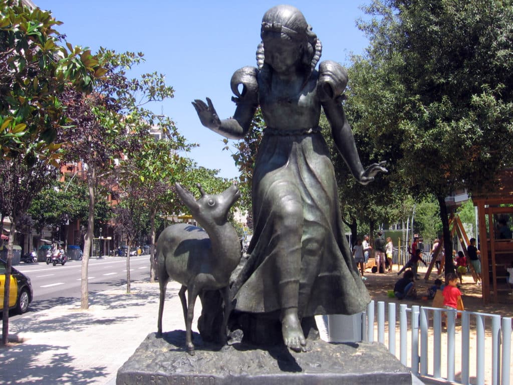 Fuente de Blancanieves en Barcelona