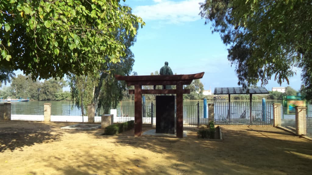 Monumento al samurai Hasekura Tsunenaga en la localidad de Coria del Río