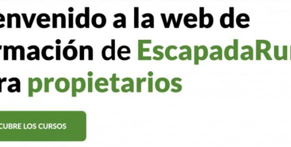 Nueva web de formación de EscapadaRural