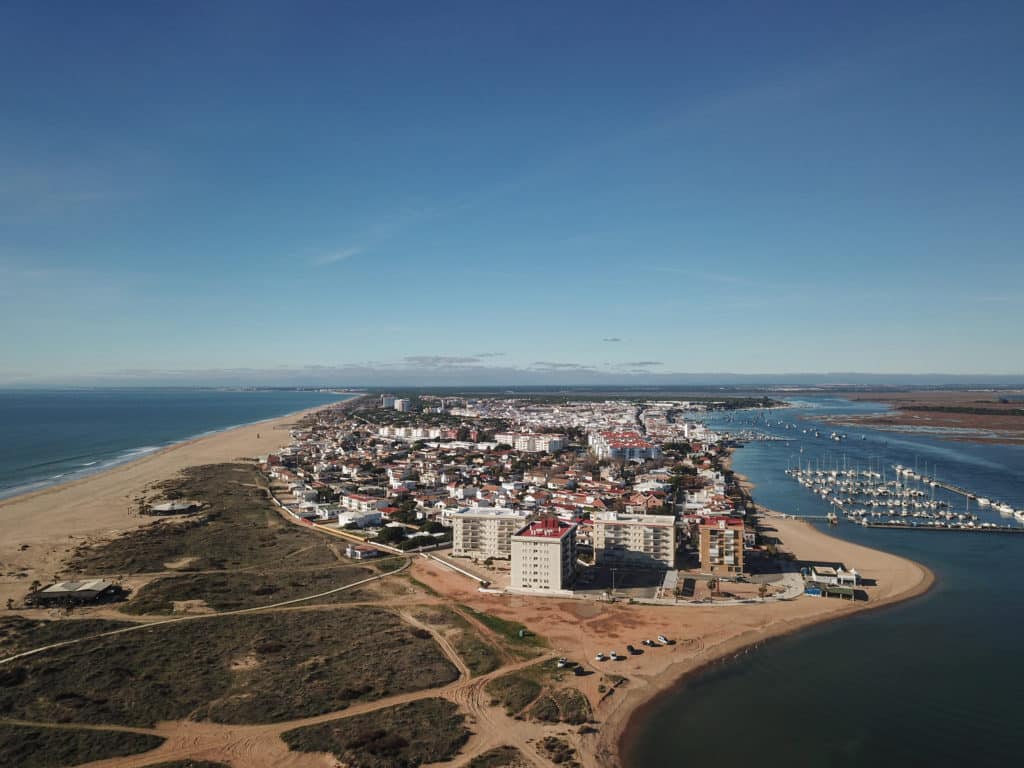 Foto aérea de Punta Umbría