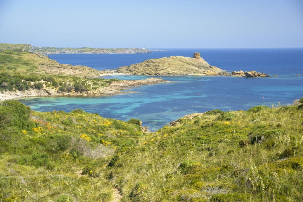 Cala Tamarells.Parc natural de s' Albufera des Grau.Menorca.Reserva de la Bioesfera.Illes Balears.España.