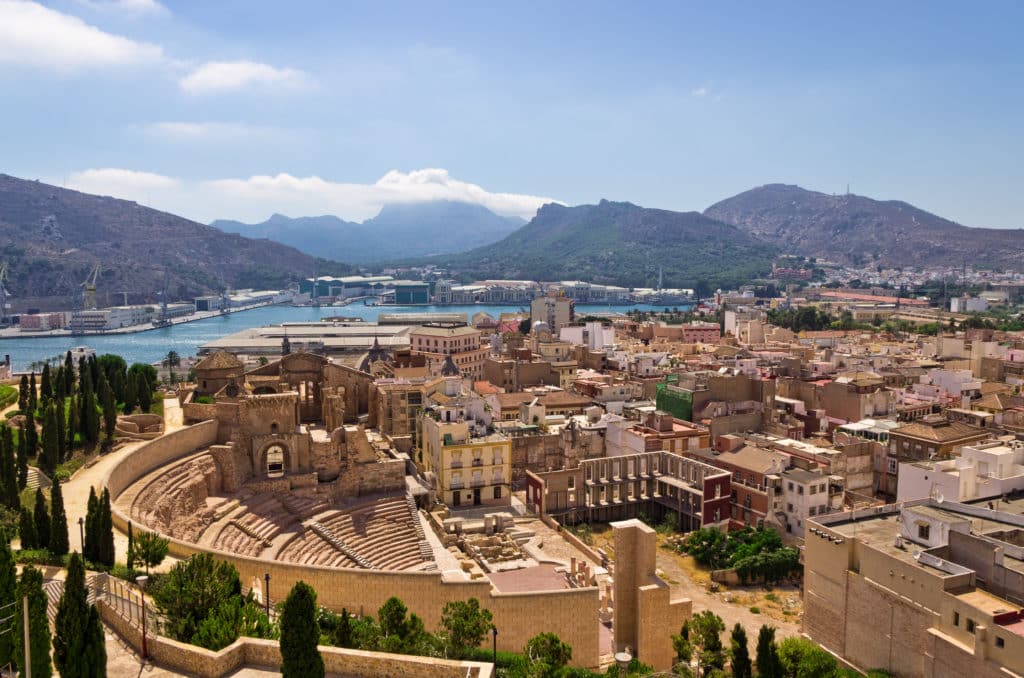 Anfiteatro romano de Cartagena, en la Región de Murcia.