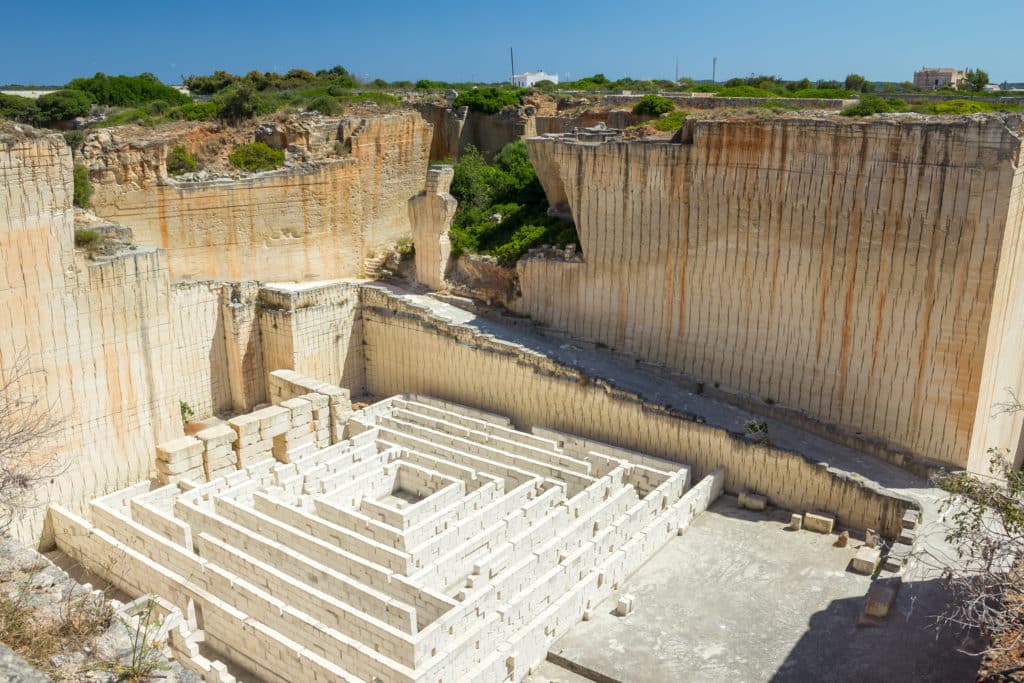 Lithica quarry with labyrinth near Ciutadella, Menorca