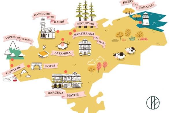 Mapa de qué visitar en Cantabria: los 9 imprescindibles