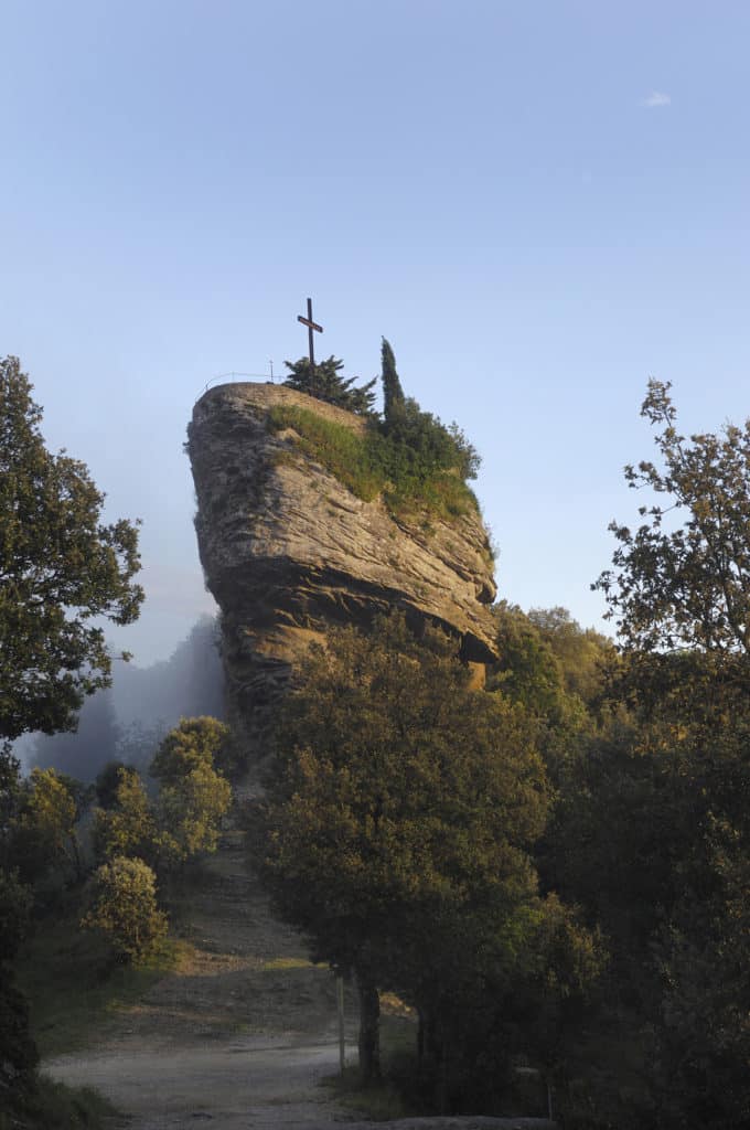 Rocacorba, Sanctuary and Mountain, Canet de Adri, Girona province, Valle de Llémena, Catalonia, Spain