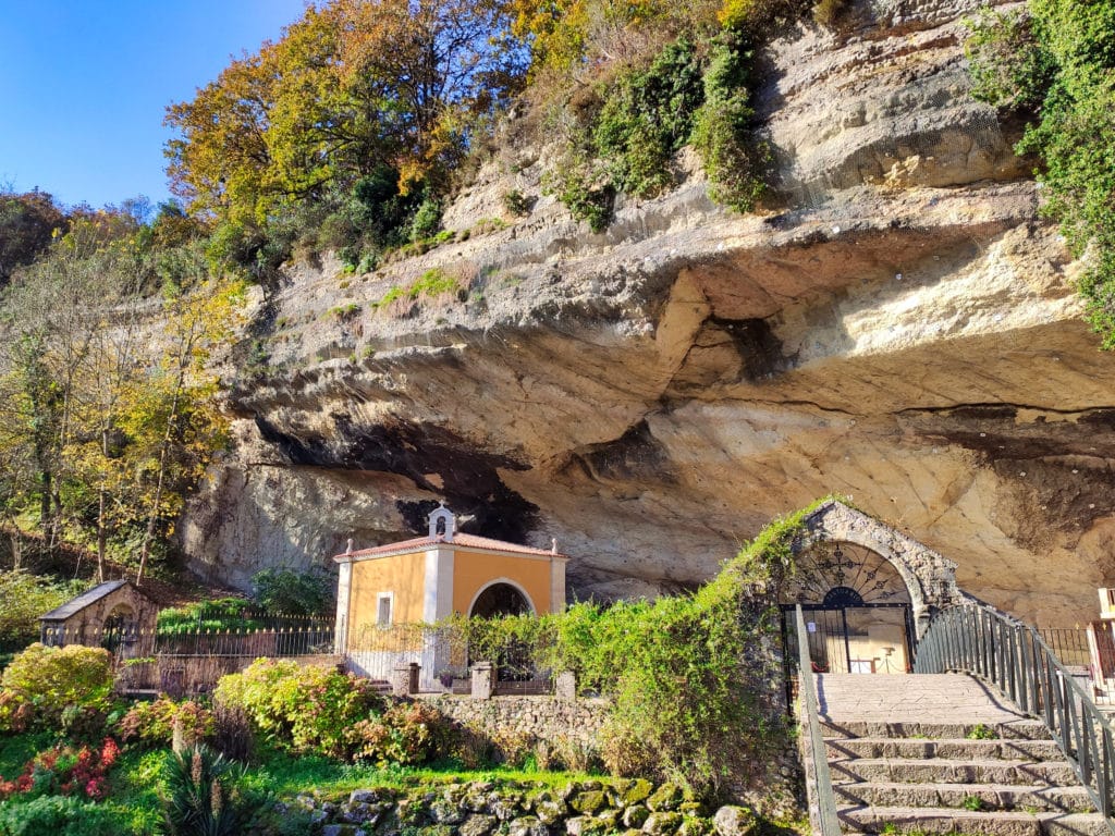 Virgen de la Cueva sanctuary, Sanctuary of the Virgin of the Cave, Infiesto, Asturias, Spain